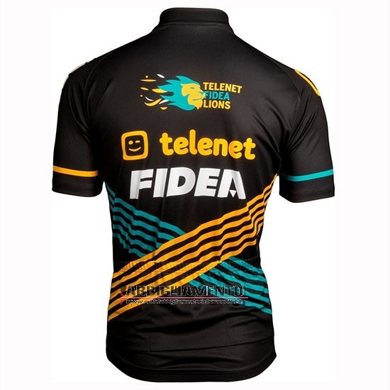 Abbigliamento Telenet Fidea 2019 Manica Corta e Pantaloncino Con Bretelle Nero Giallo Blu - Clicca l'immagine per chiudere